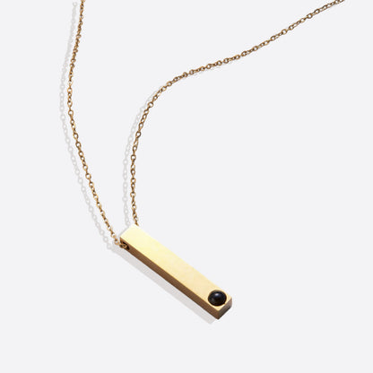 Pillar Bar Photo Necklace by Memorie Glow