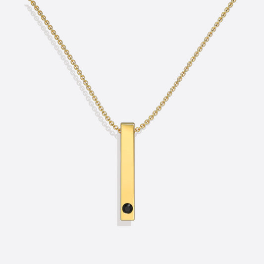 Pillar Bar Photo Necklace by Memorie Glow