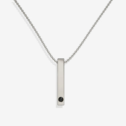 Pillar Bar Photo Necklace by Memorie Glow