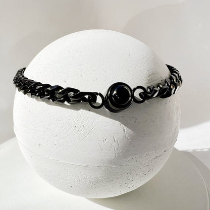 Cuban Chain Photo Bracelet by Memorie Glow