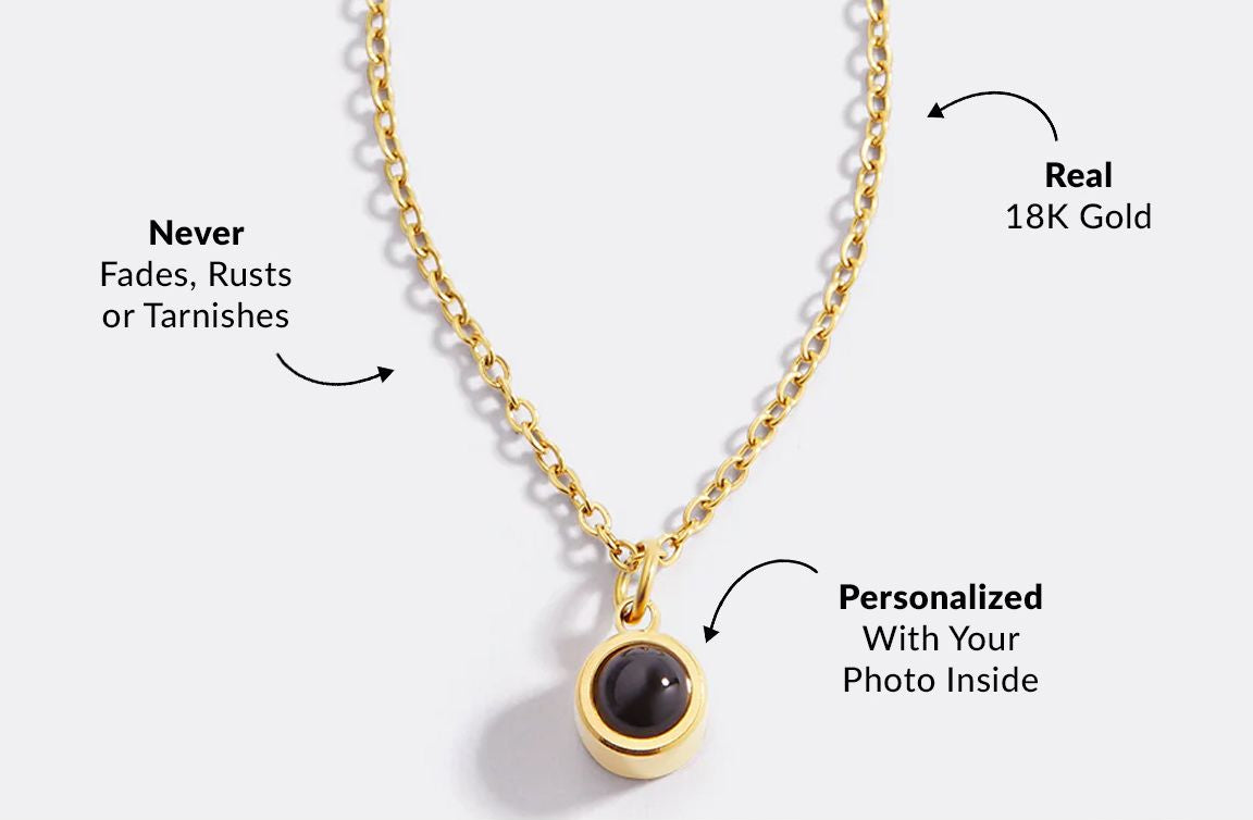 The Classic Photo Necklace by Memorie Glow