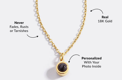 The Classic Photo Necklace by Memorie Glow